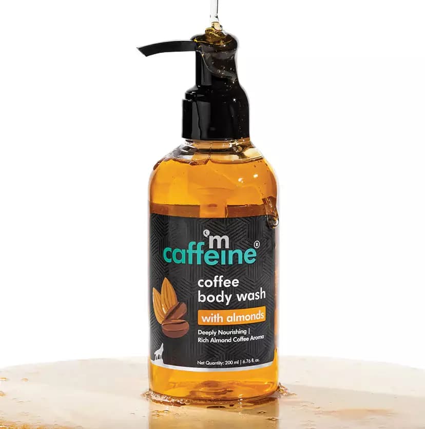 mCaffeine Coffee Body Wash with Almonds,200ml-Main image