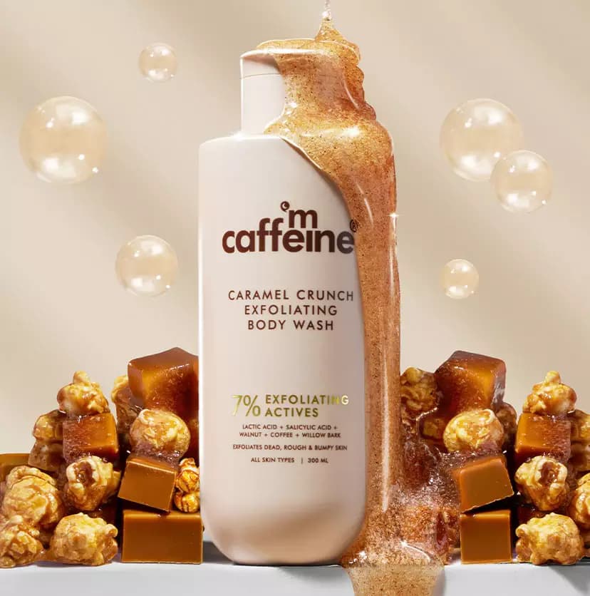 mCaffeine Exfoliating Caramel Crunch Body Wash,300ml-Main image