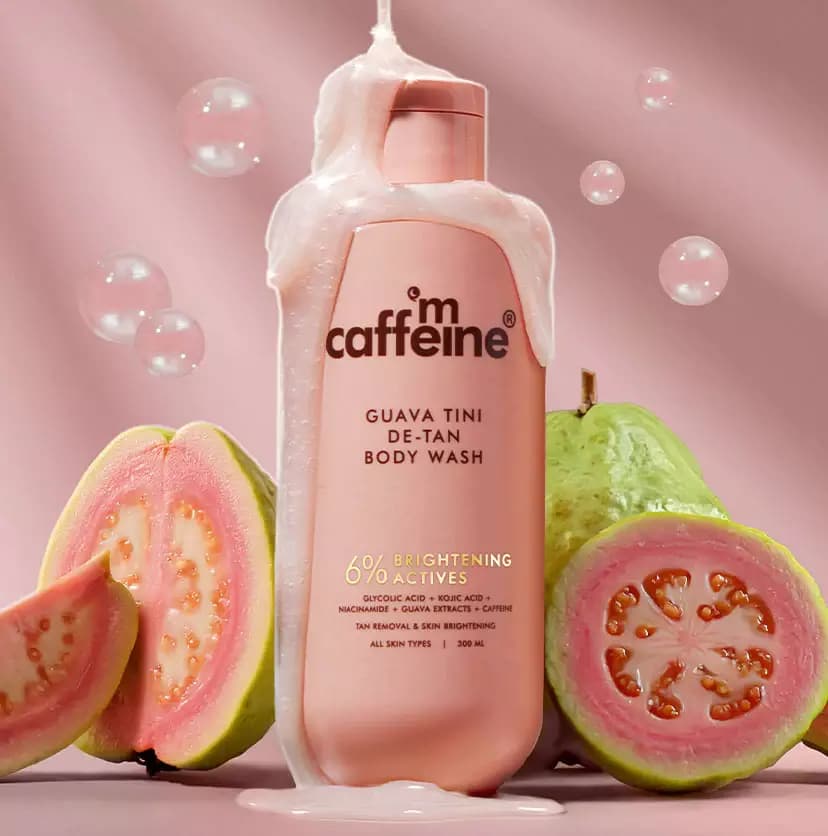 mCaffeine Guava Tini De-Tan Body Wash,300ml-Main image