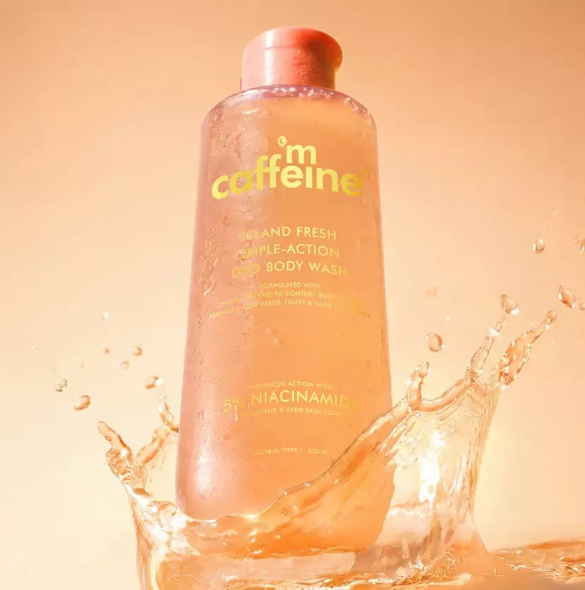 mCaffeine Island Fresh Triple Action Deo Body Wash,250ml-Main image