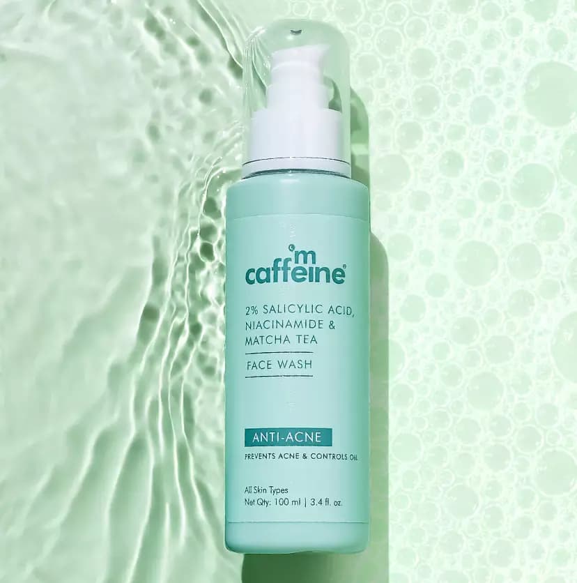 mCaffeine Salicylic Acid Niacinamide & Matcha Tea Face Wash,100ml-Main image