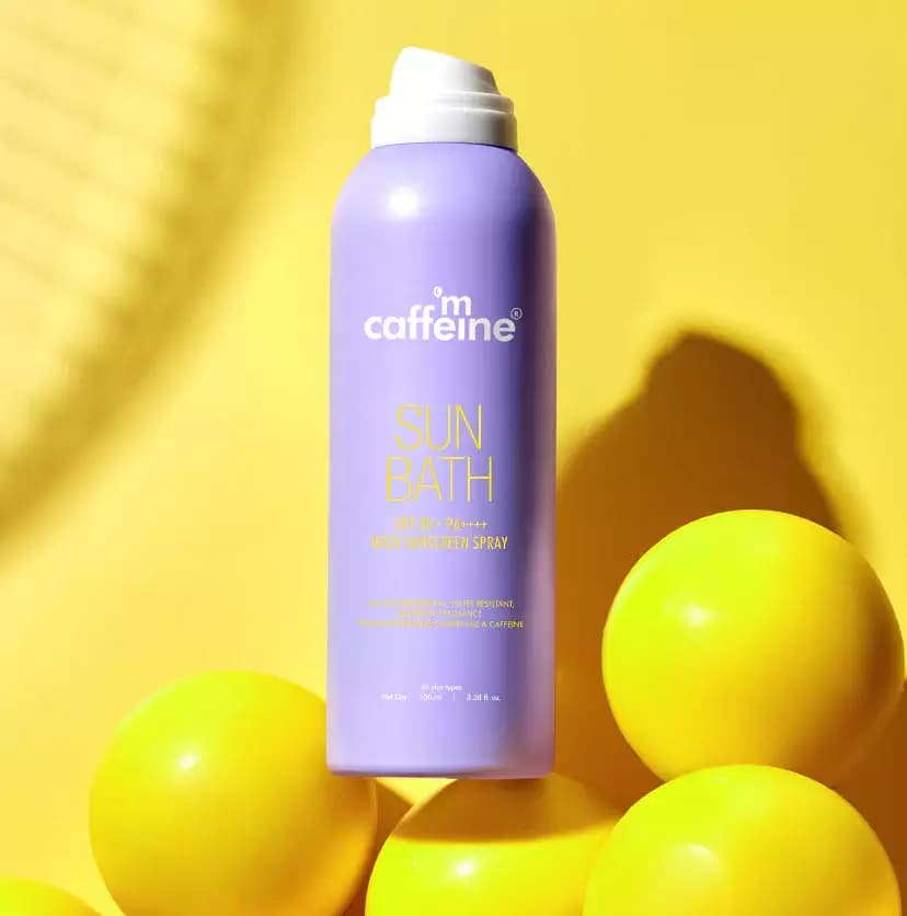 mCaffeine Sun Bath SPF Body Sunscreen Spray,100ml-Main image