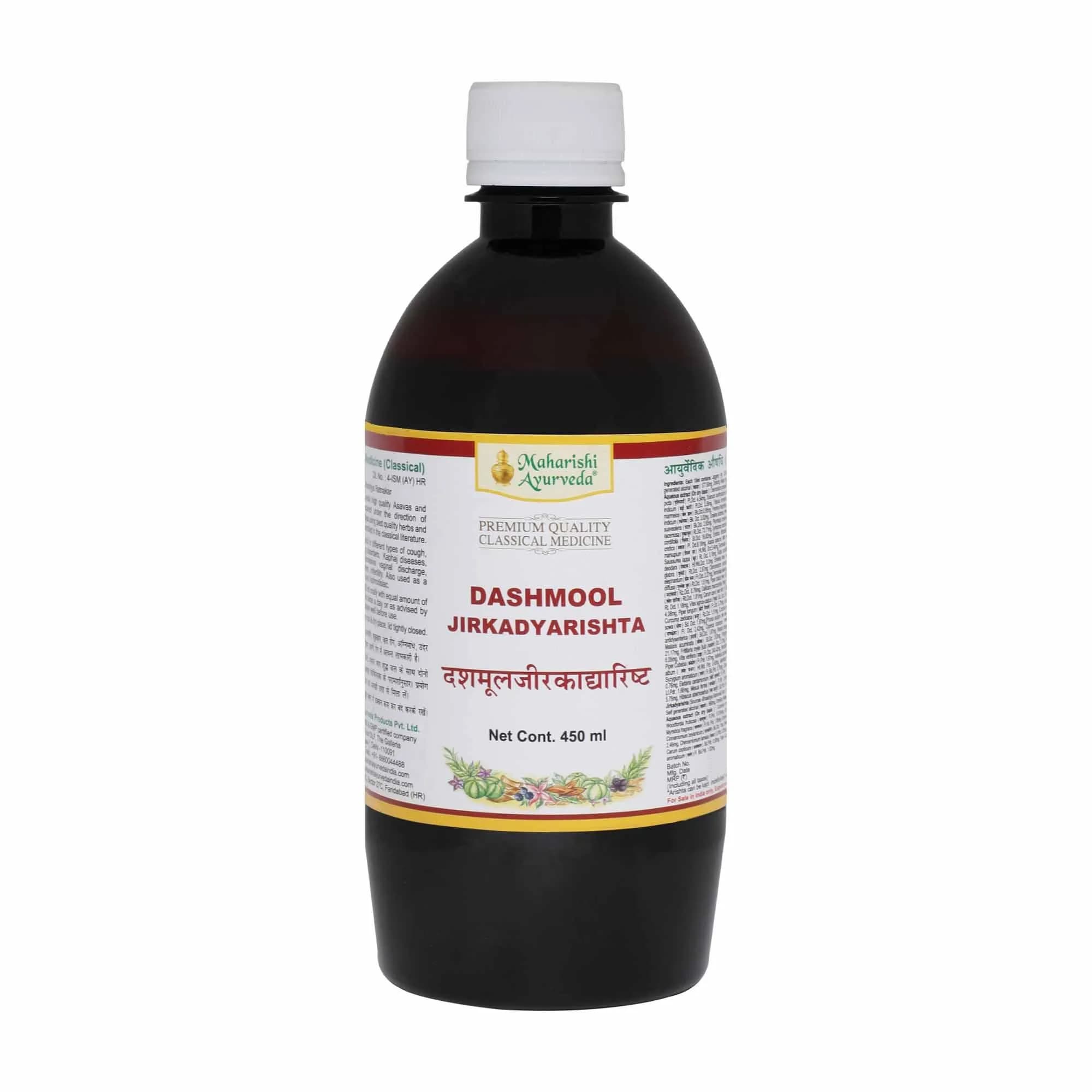 Maharishi ayurveda dashmool jirkadhyarishta 450 ml shopindianproductsa