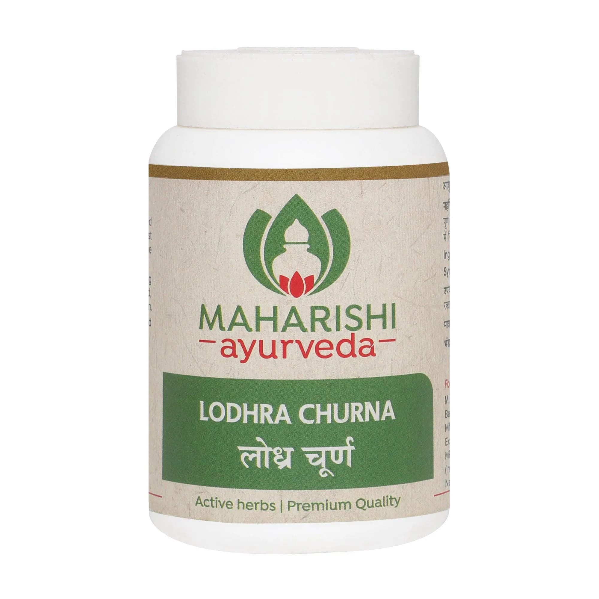 Maharishi ayurveda lodhra churna 50 g shopindianproductsa
