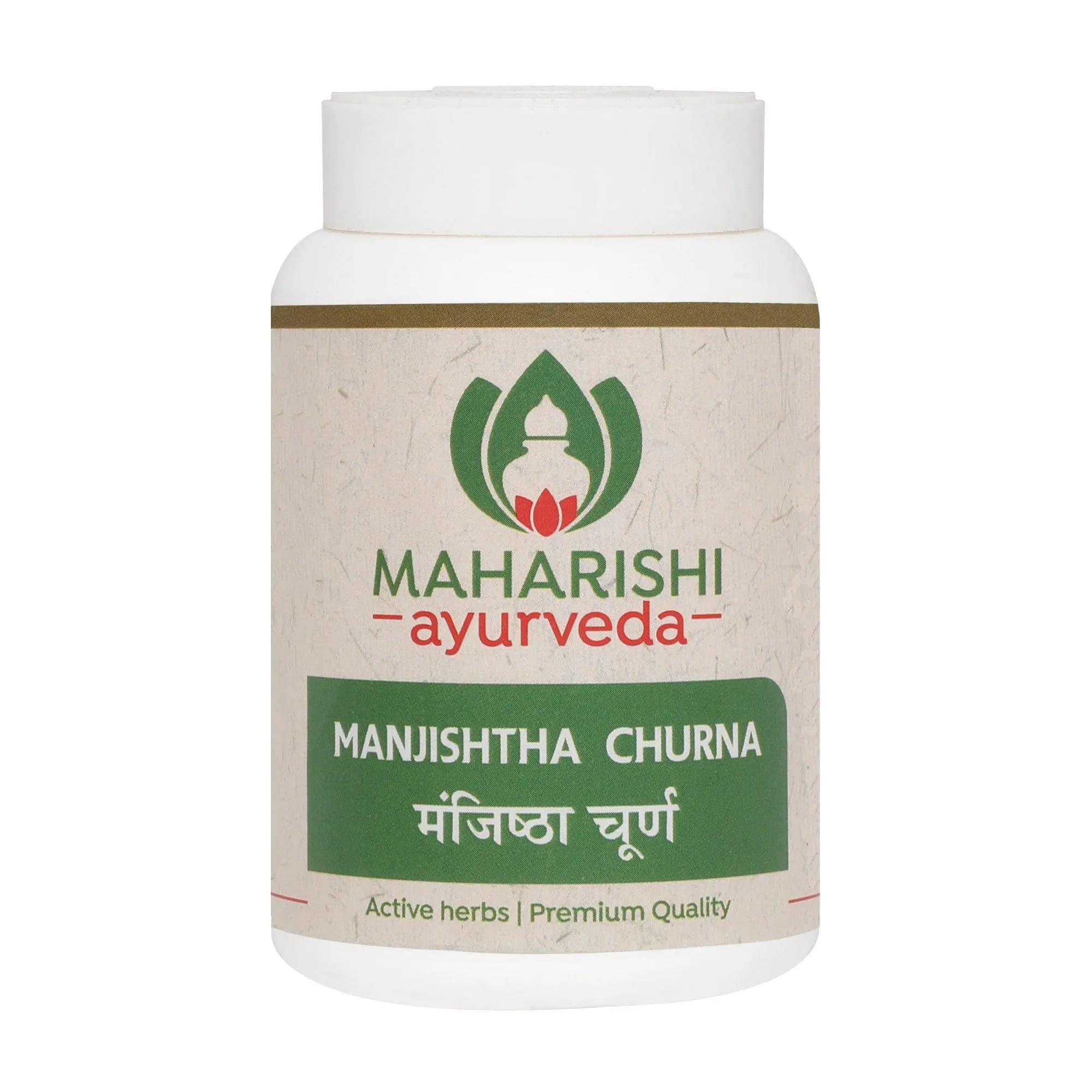 Maharishi ayurveda manjistha churna 50 g shopindianproductsa