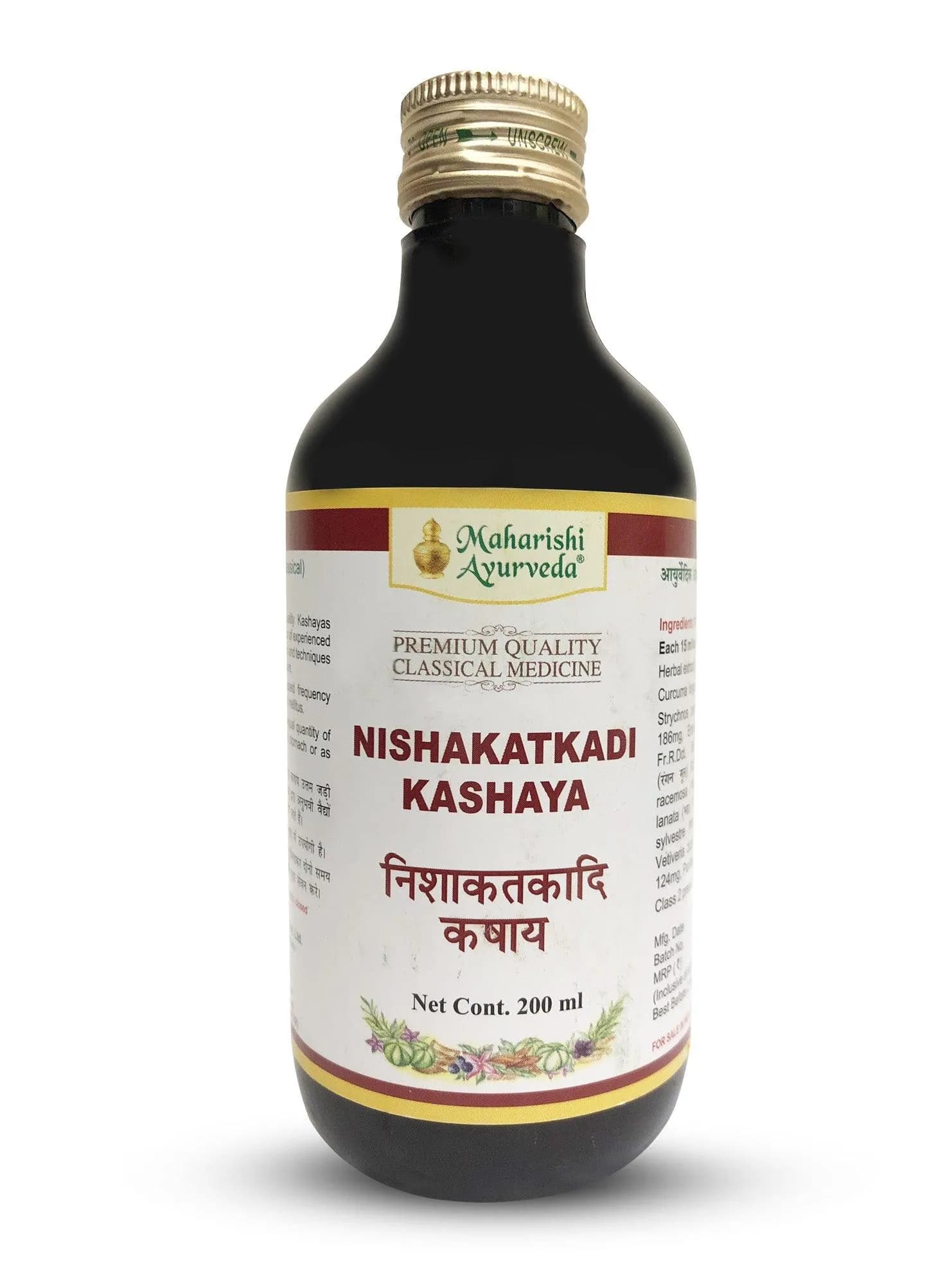 Maharishi ayurveda nisakathakadi kashayam 200 ml shopindianproductsa