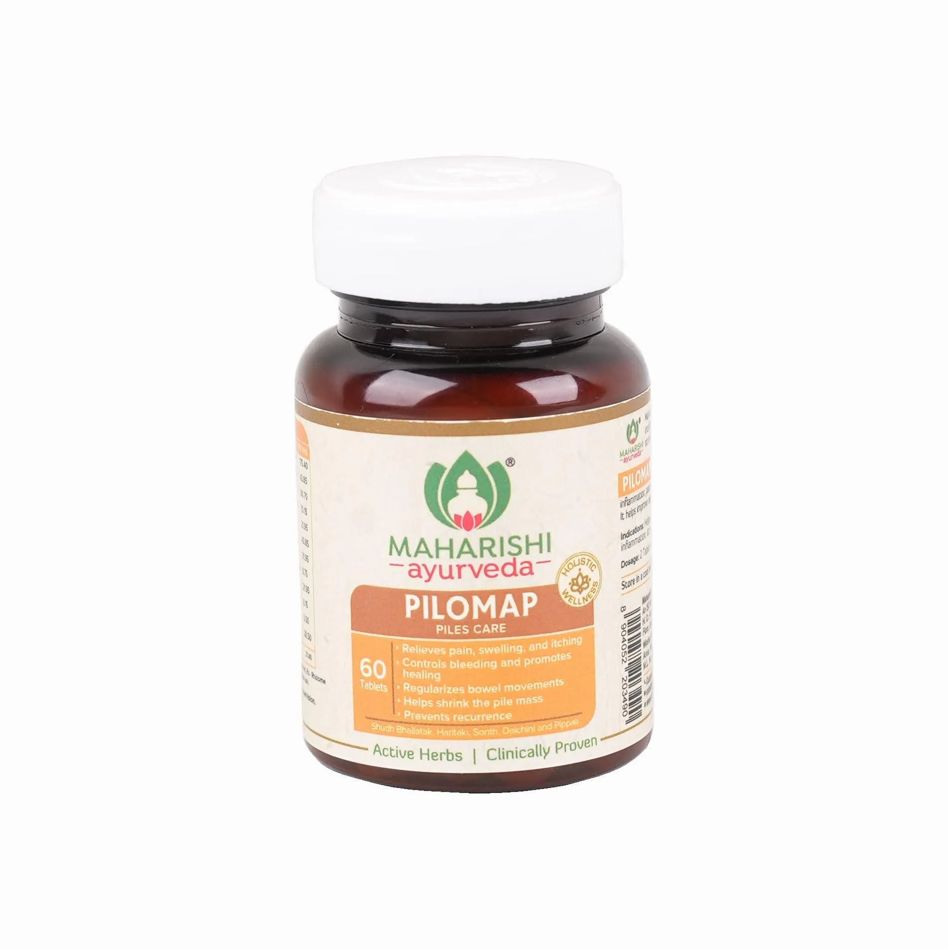 Maharishi ayurveda pilomap 60 tablets shopindianproductsa