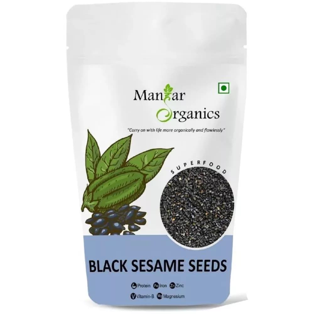 Manhar Organics Black Sesame Seeds (Kale Til) Main Image