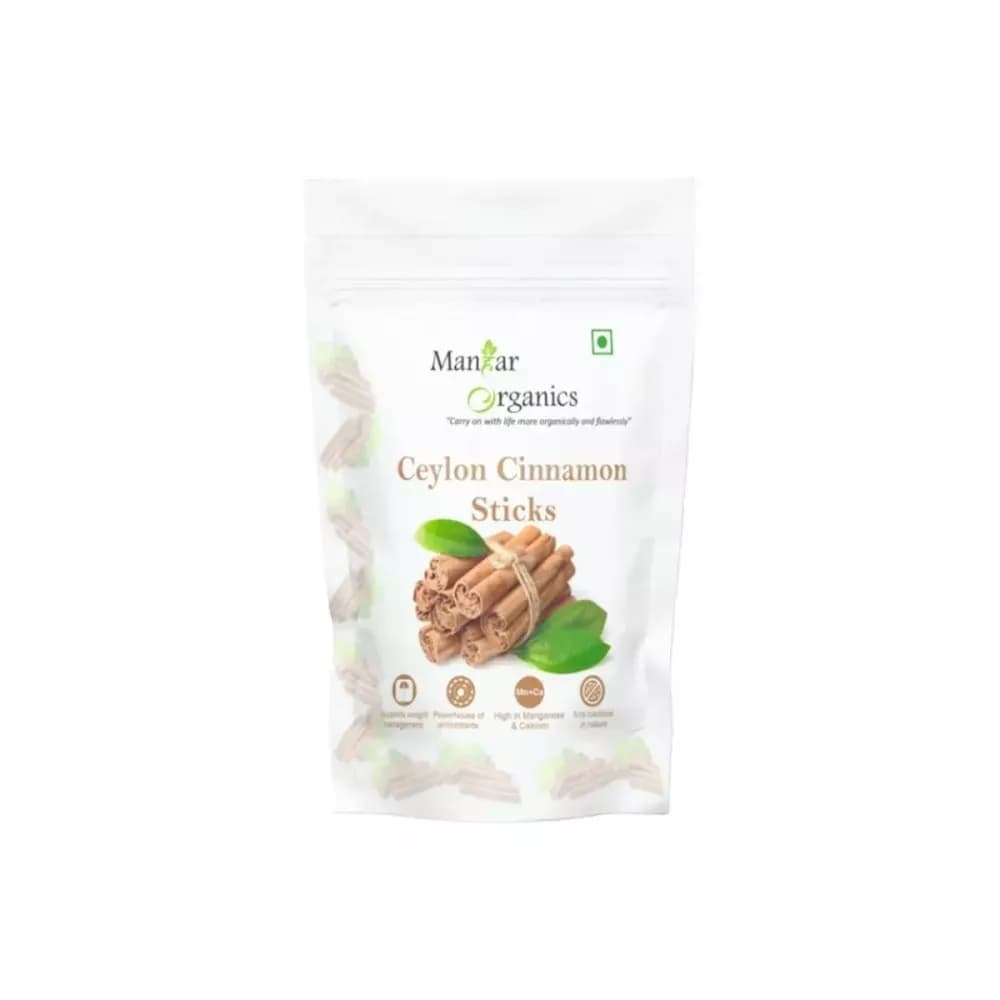 Manhar Organics Ceylon Cinnamon Sticks Main Image