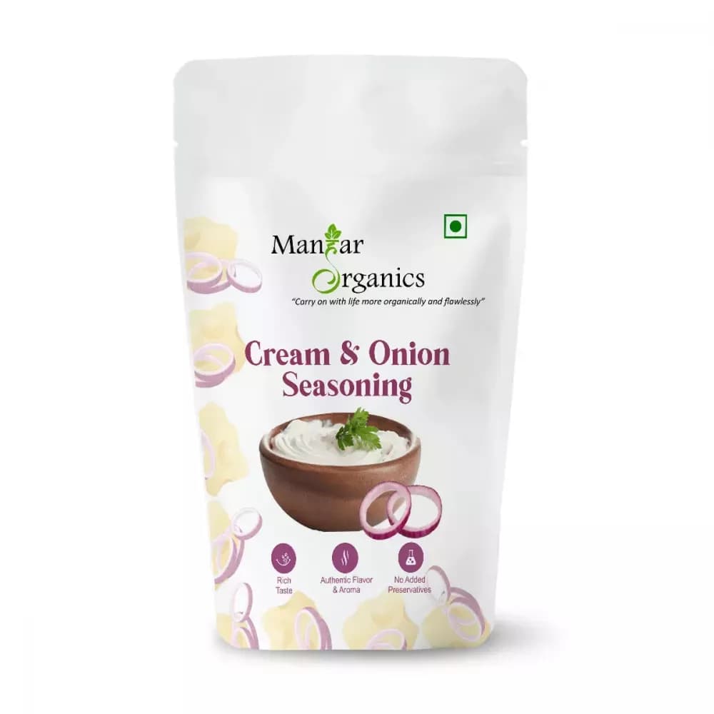 Manhar Organics Cream & Onion Seasoning Powder Main Image