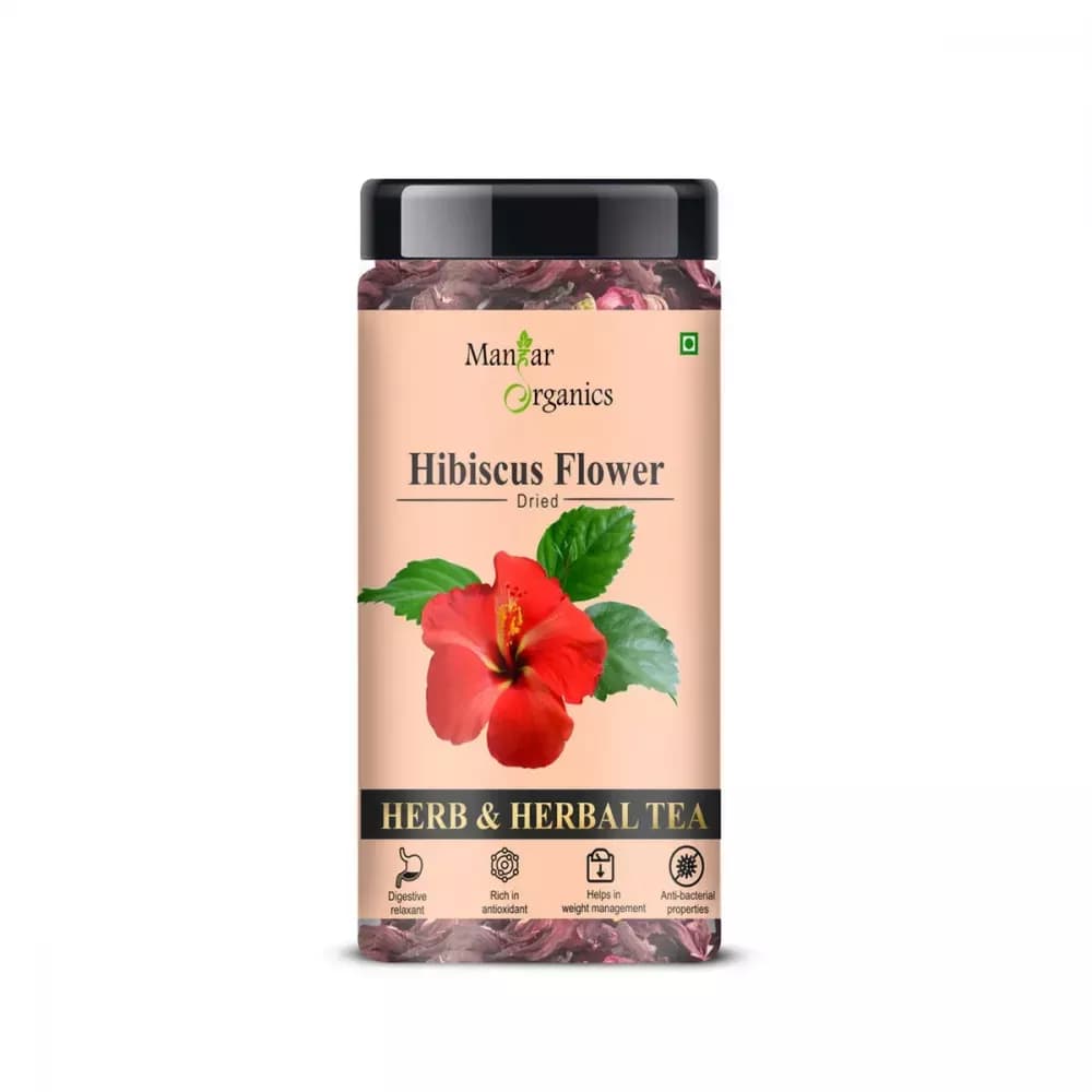 Manhar Organics Dried Hibiscus Flower Tea 50 g Main Image