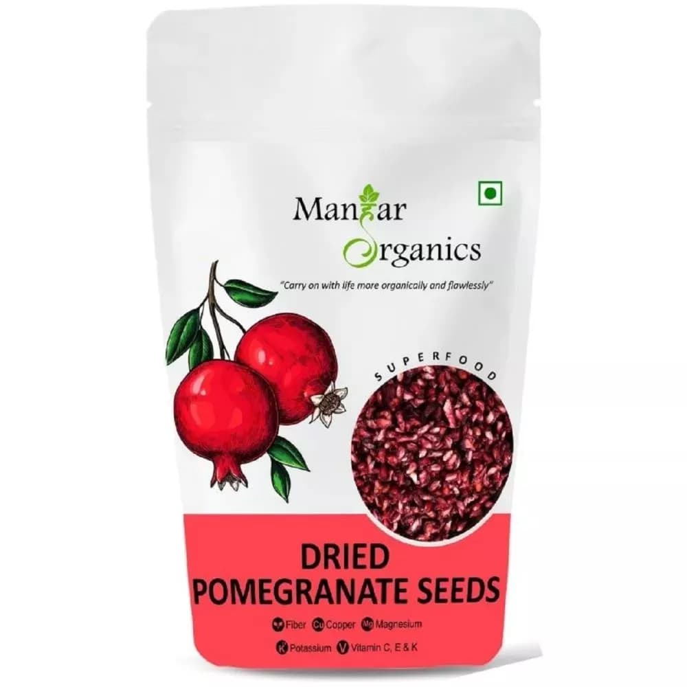 Manhar Organics Dried Pomegranate Seeds (Anar Dana) Main Image