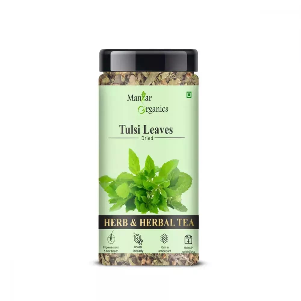 Manhar Organics Dried Tulsi Leaves Tea 45 g Main Image