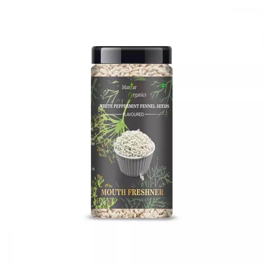 Manhar Organics Flavoured White Peppermint Fennel Seeds 200 g Main Image