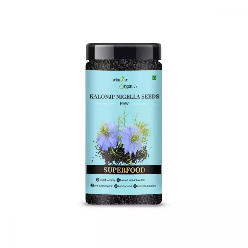 Manhar Organics Kalonji Nigella Seeds (Black Seeds) 135 g Main Image