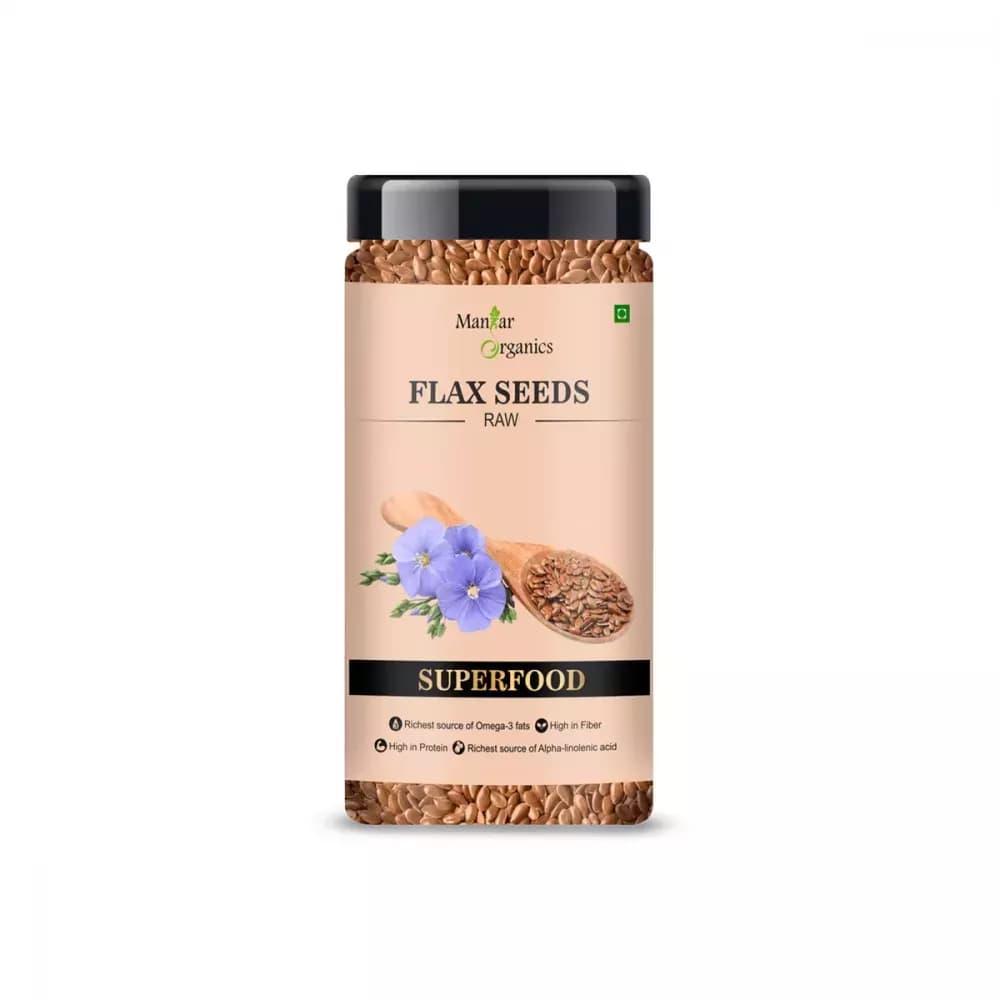 Manhar Organics Raw Flax Seeds 150 g Main Image
