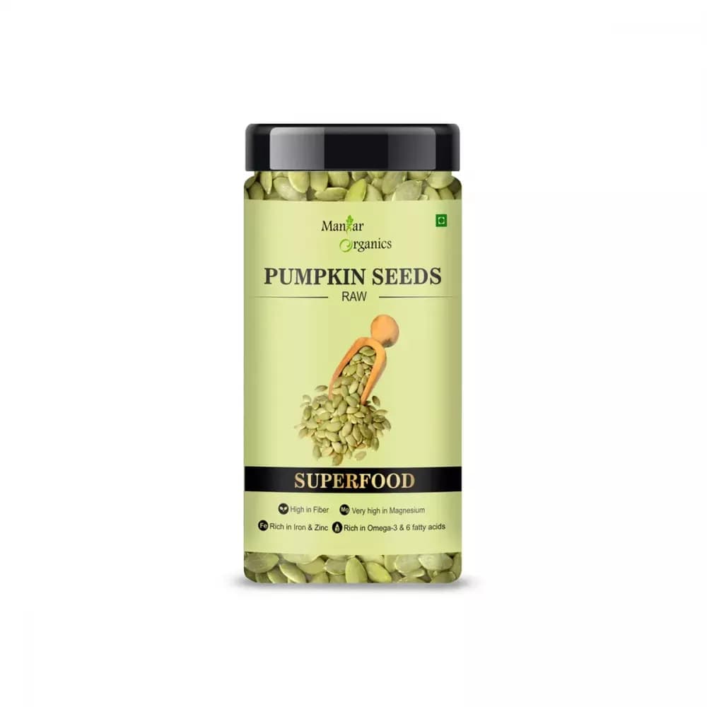Manhar Organics Raw Pumpkin Seeds 150 g Main Image