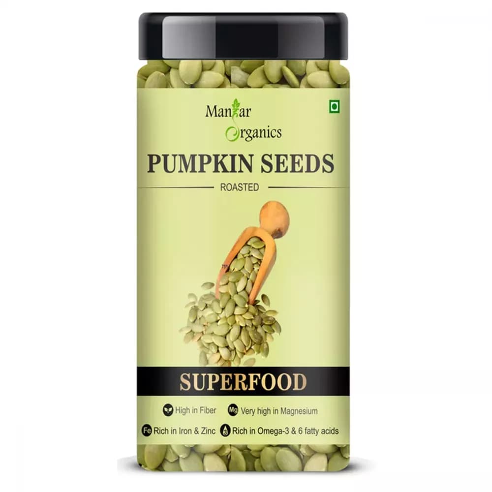 Manhar Organics Roasted Pumpkin Seeds Main Image