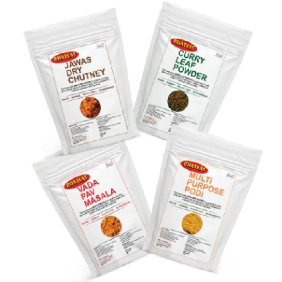 Multipurpose Podi Combo Pack Vada Pav Masala Jawas Dry Chutney Curry Leaf Chutney ShopIndianProductsa