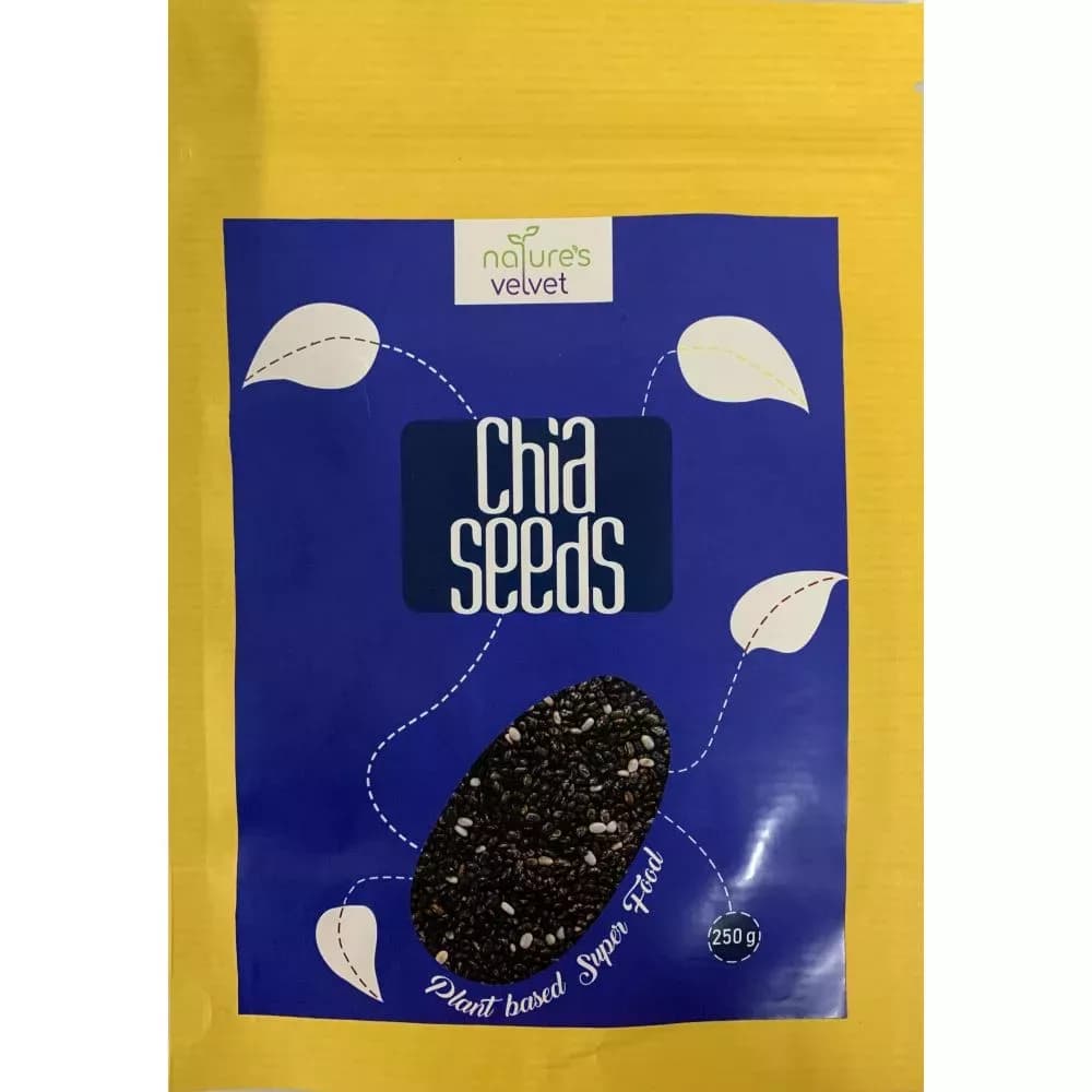 Natures Velvet Chia Seeds Raw And Premium 250 g Main Image