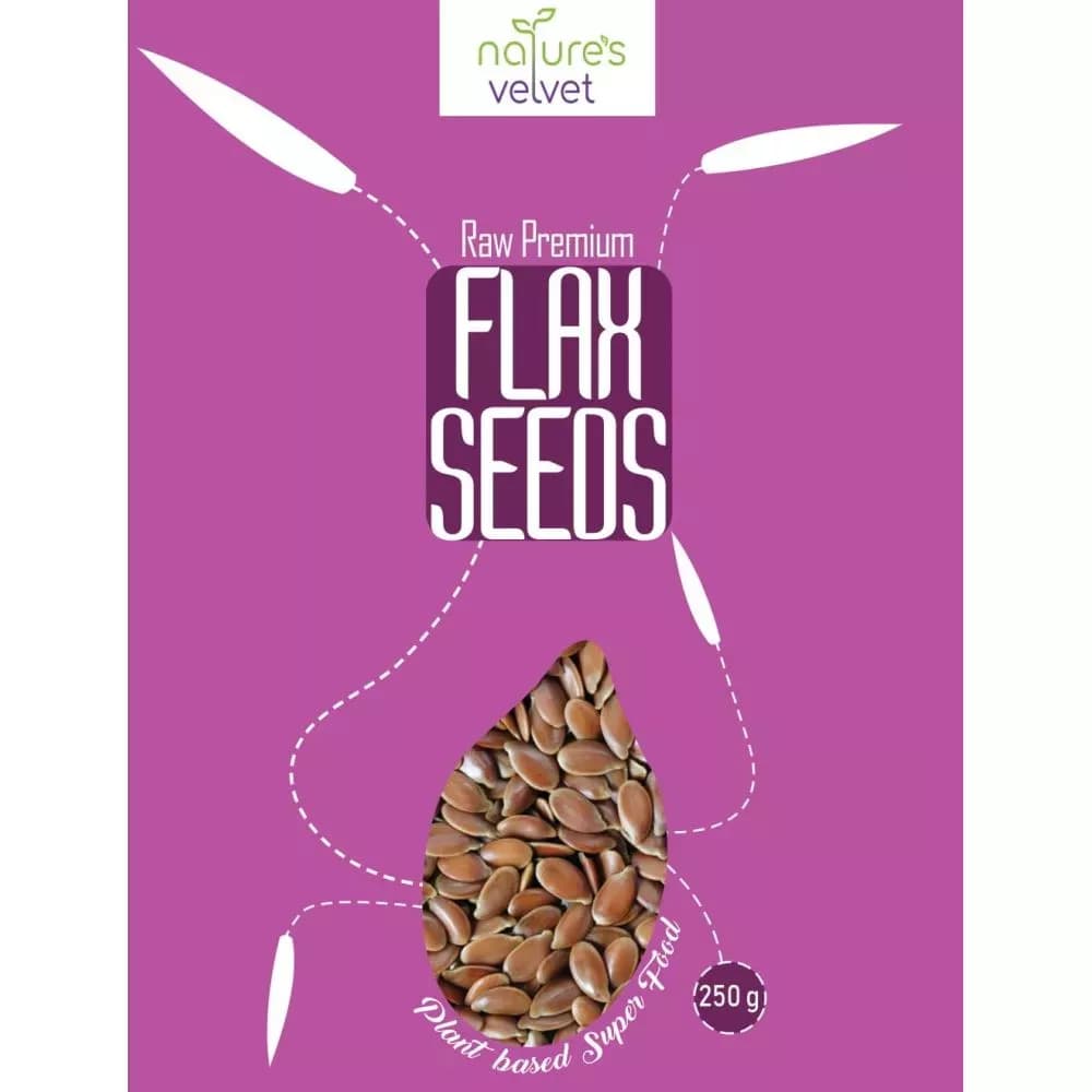 Natures Velvet Flax Seeds Raw And Premium 250 g Main Image