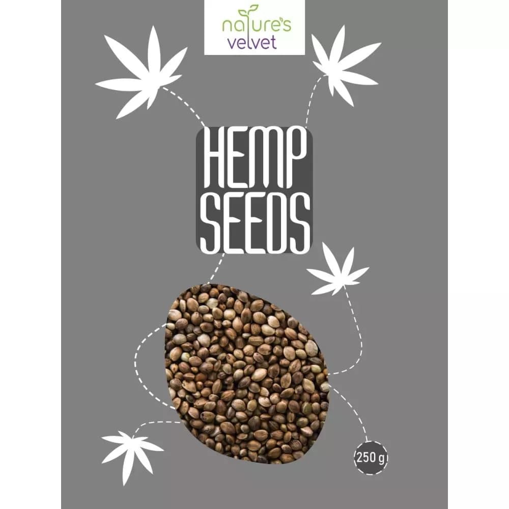 Natures Velvet Hemp Seeds Raw And Premium 250 g Main Image