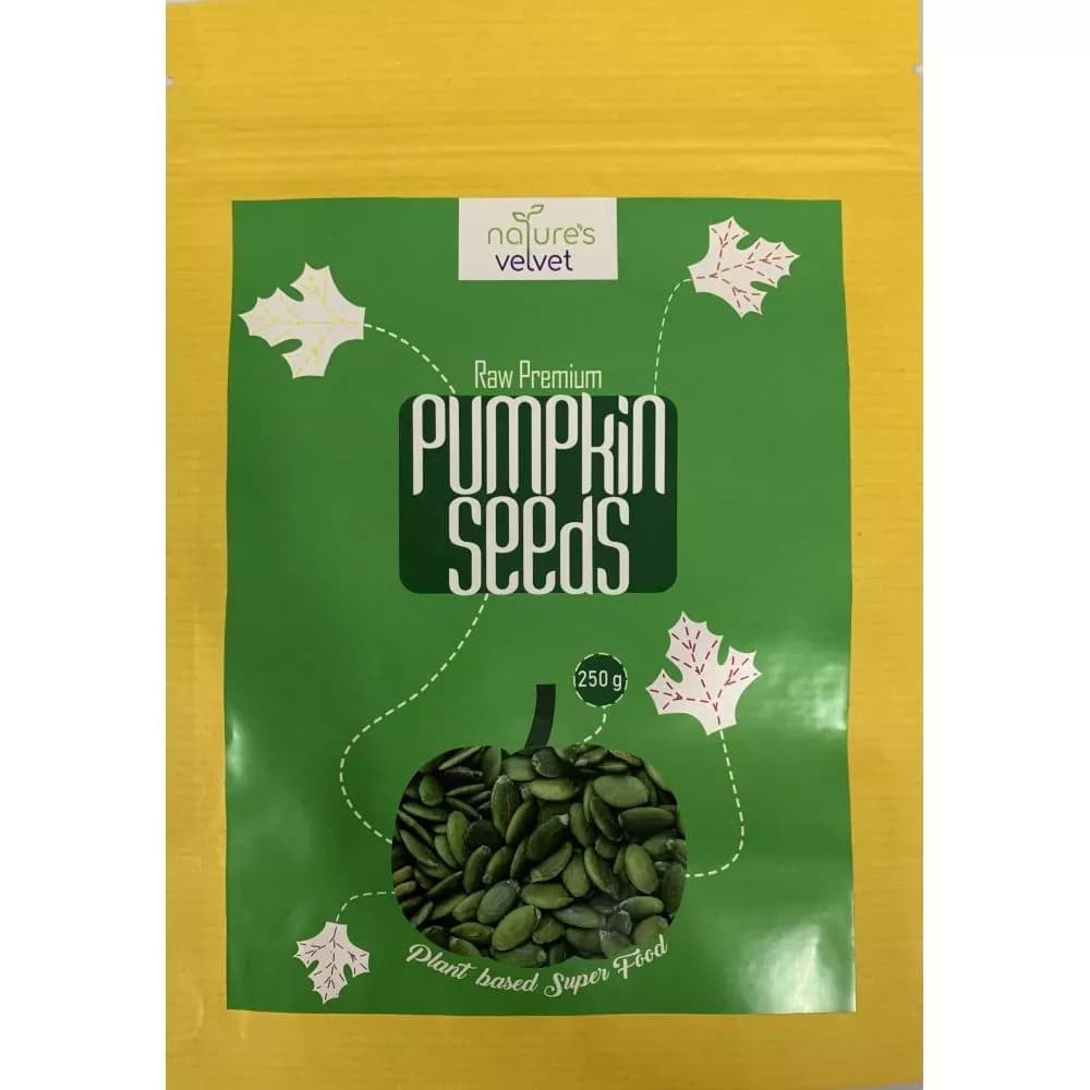 Natures Velvet Pumpkin Seeds Raw And Premium 250 g Main Image