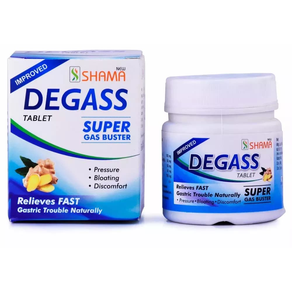 New Shama Degass 60 Tablets Main Image