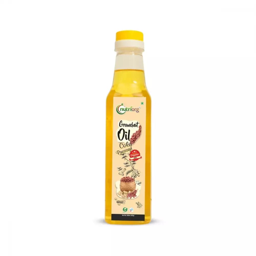 Nutriorg Certified Organic Groundnut Oil 500 ml Main Image