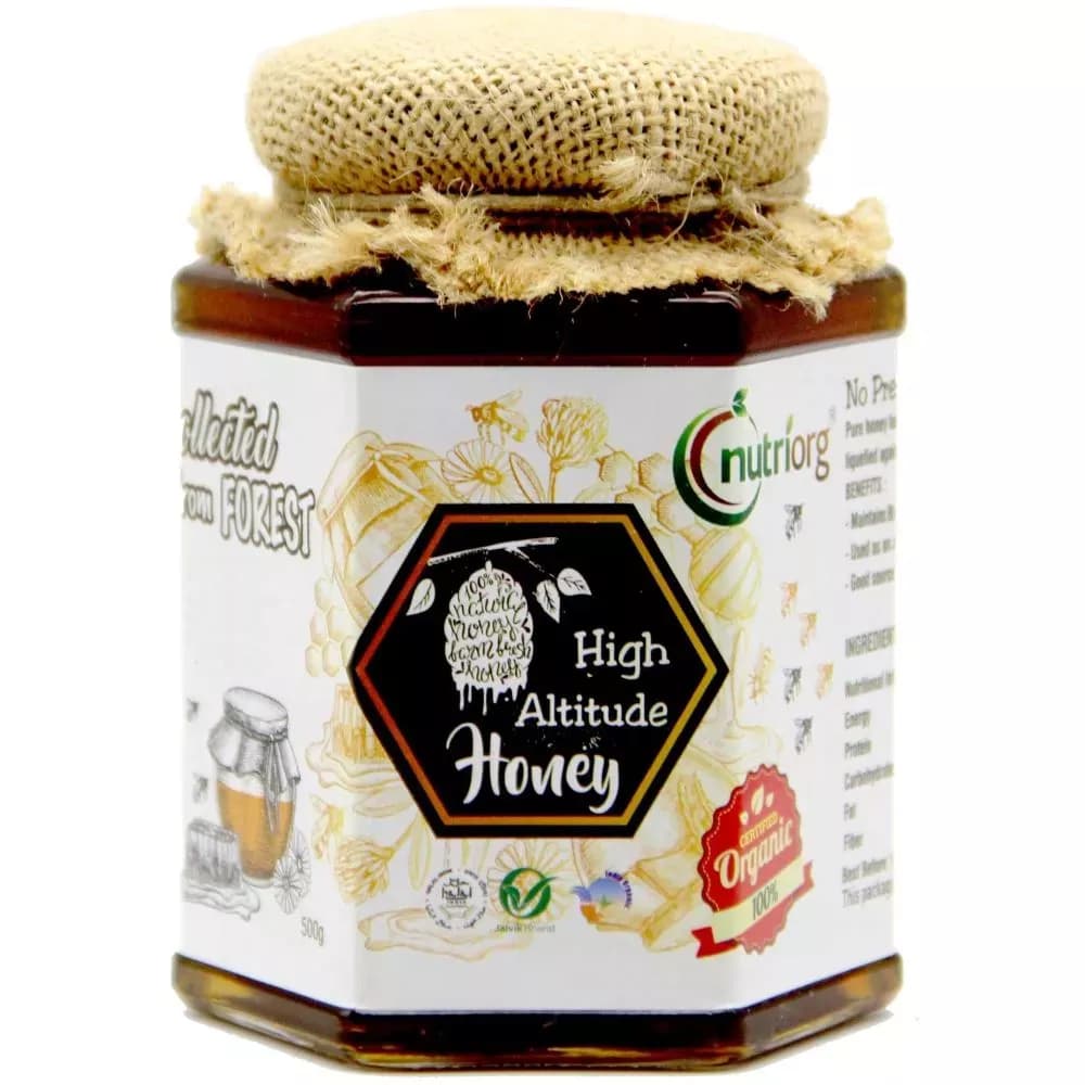 Nutriorg Certified Organic High Altitude Honey 500 g Main Image