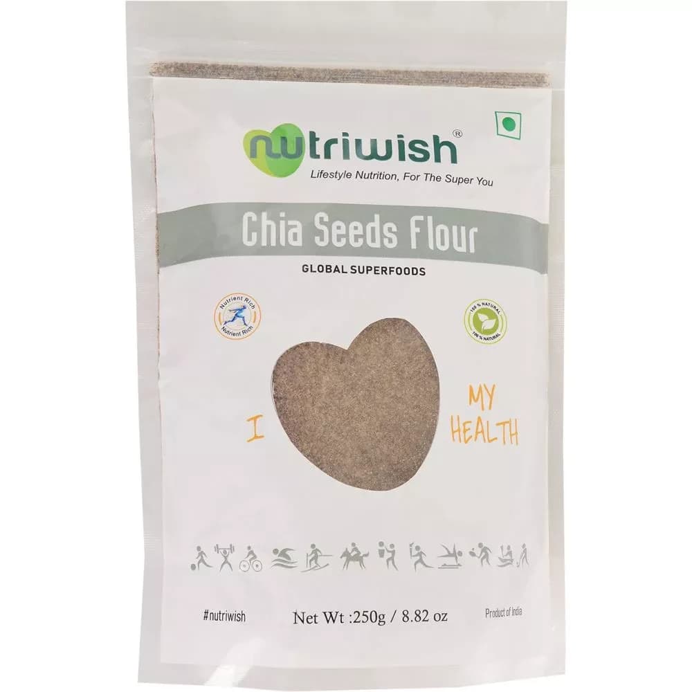 Nutriwish Chia Seeds Flour 250 g packet