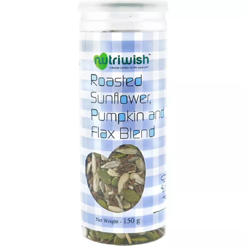 Nutriwish Roasted Sunflower Pumpkin And Flax Seed Blend 150 g Main Image