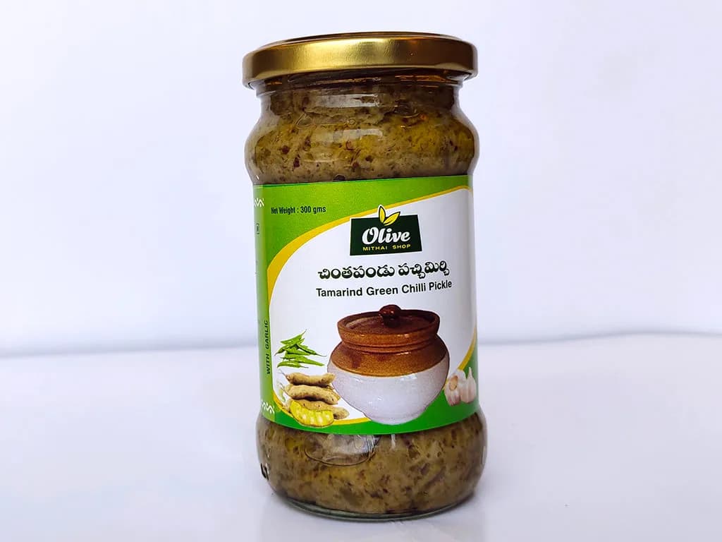 Olive Mithai Chintakaya Greenchilli Pickle 250 G 1 ShopIndianProductsa