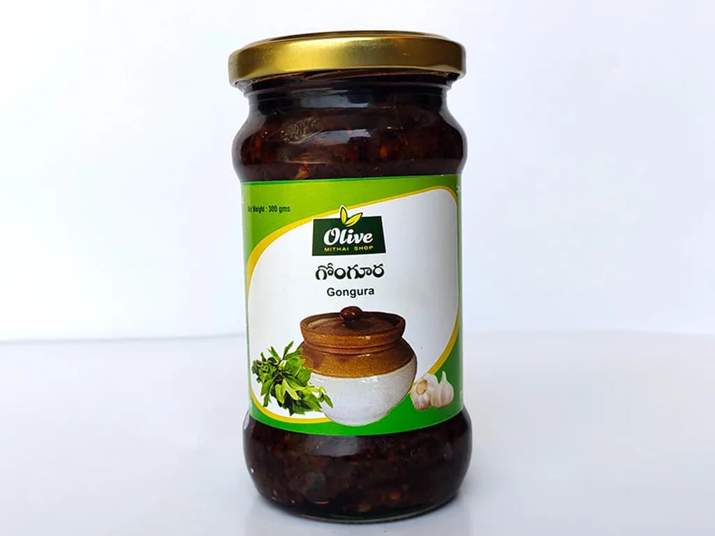 Olive Mithai Gongura Pickle 250 G 1 ShopIndianProductsa