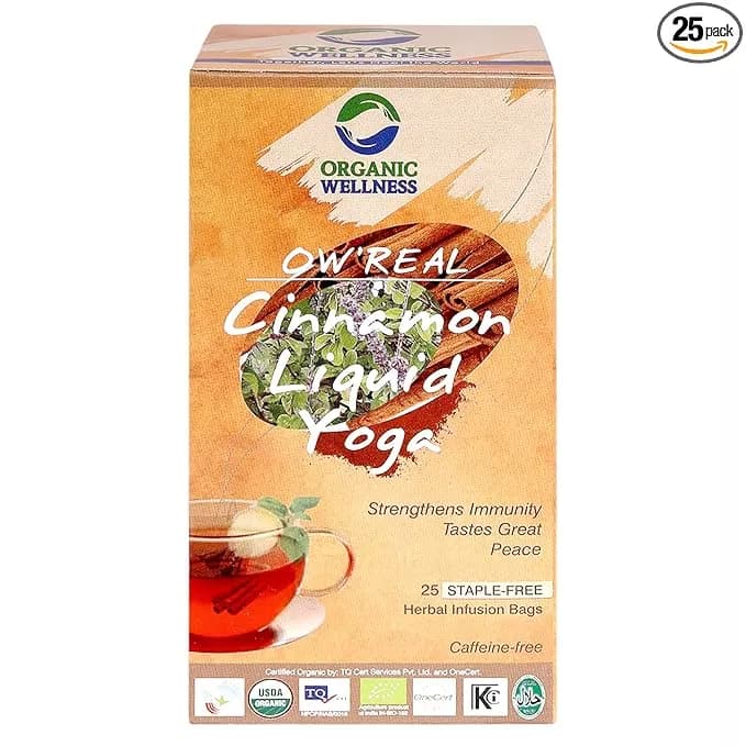 Organic Wellness Cinnamon Liquid Yoga Tea Bags 25 Sachet Main Image