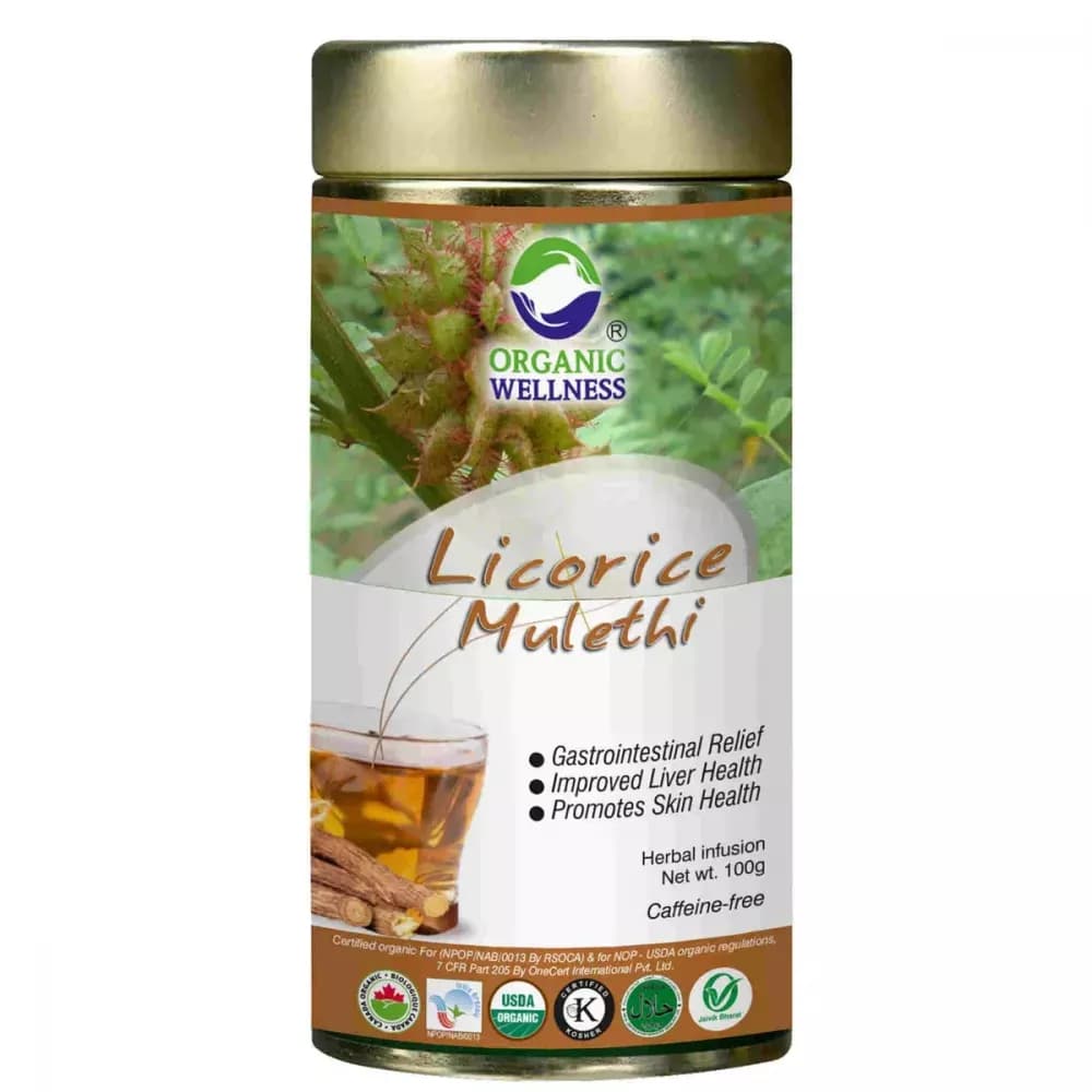 Organic Wellness Licorice Mulethi Tea Tin 100 g Powder Main Image
