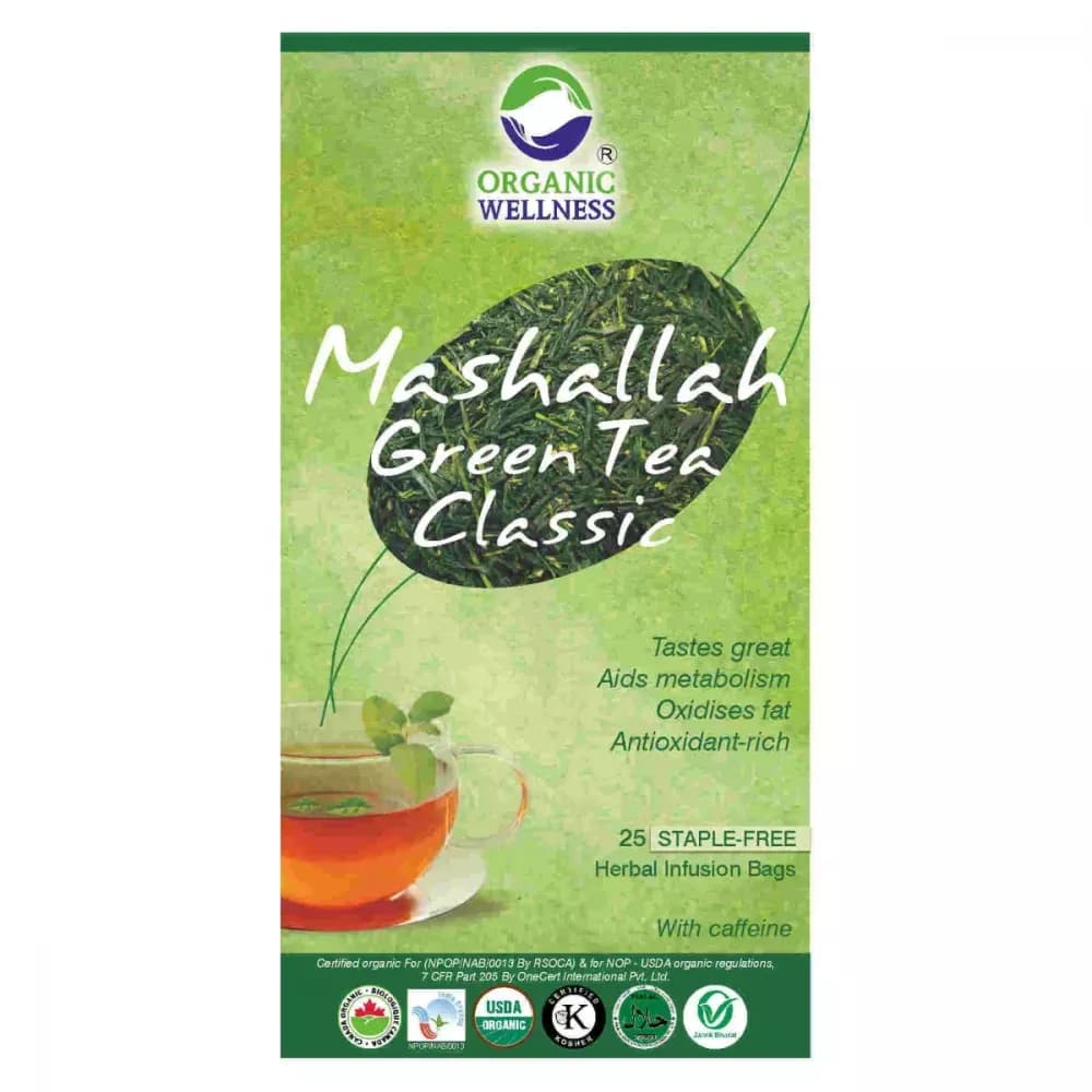 Organic Wellness Mashallah Green Tea Classic Bags 92 g Main Image