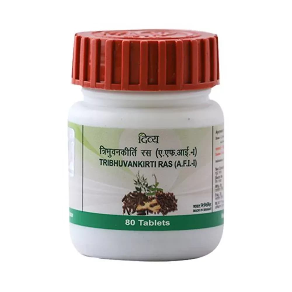 Patanjali Tribhuvan Kirti Ras 80 Tablets Main Image