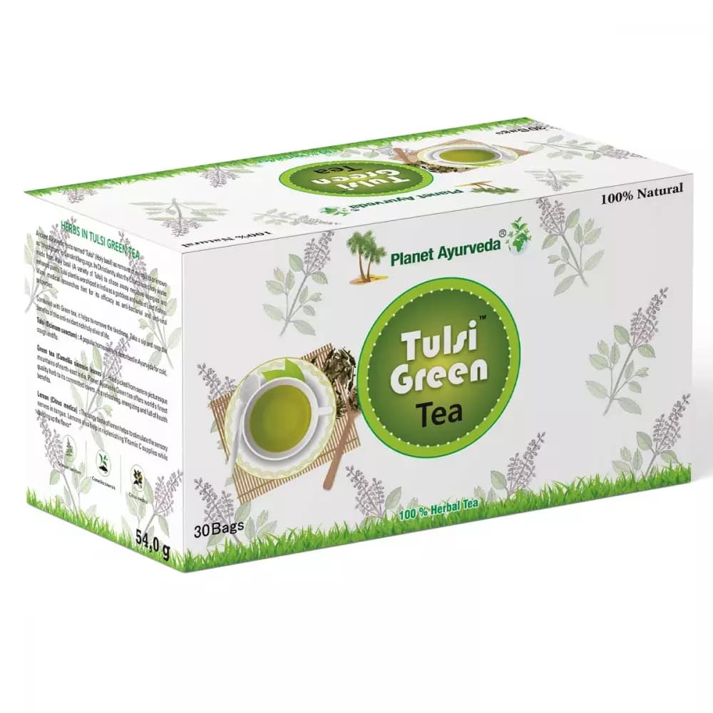 Planet Ayurveda Tulsi Green Tea 30 Sachets Main Image