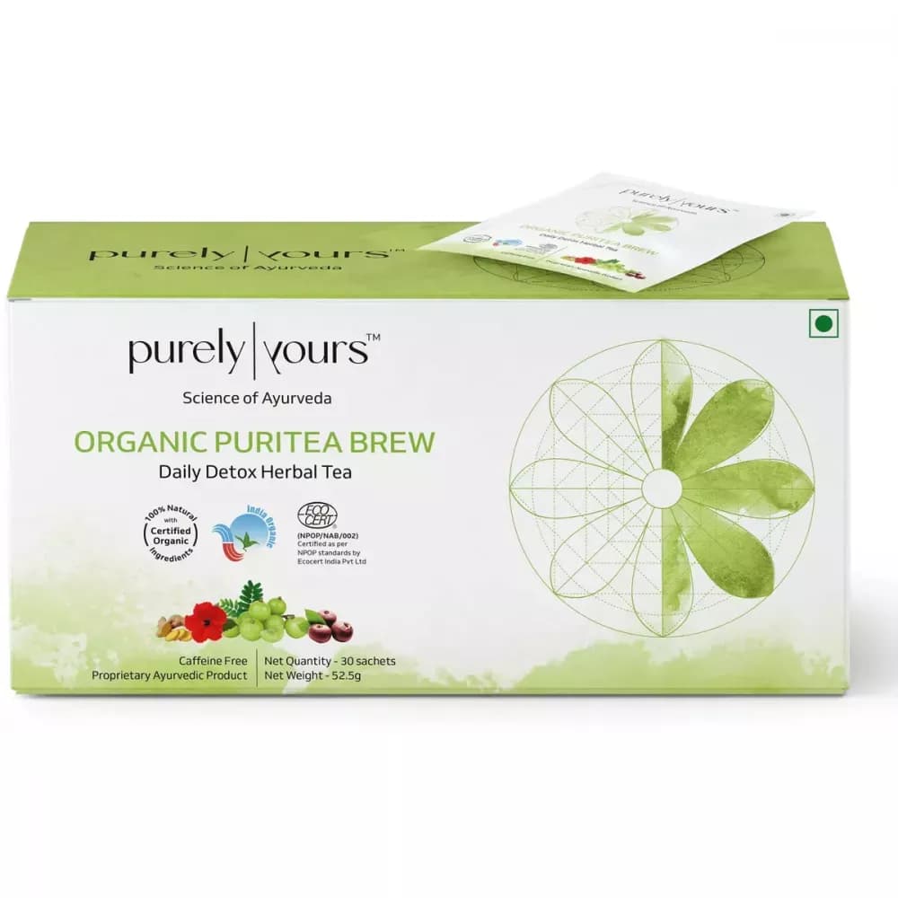 Purely Yours Organic Puritea Brew Herbal Tea 30 Sachet Main Image