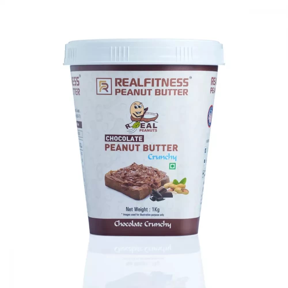 RealFitness Peanut Butter (Chocolate Crunchy) 1 Kg jar