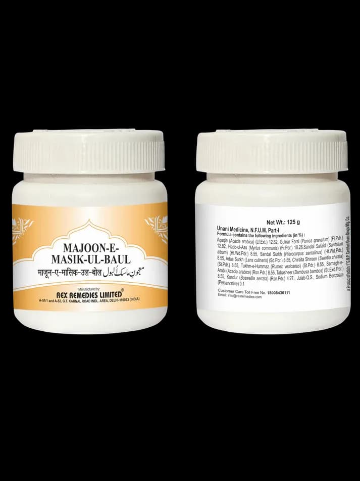 Rex remedies majoon e masik ul baul 125 g shopindianproductsa