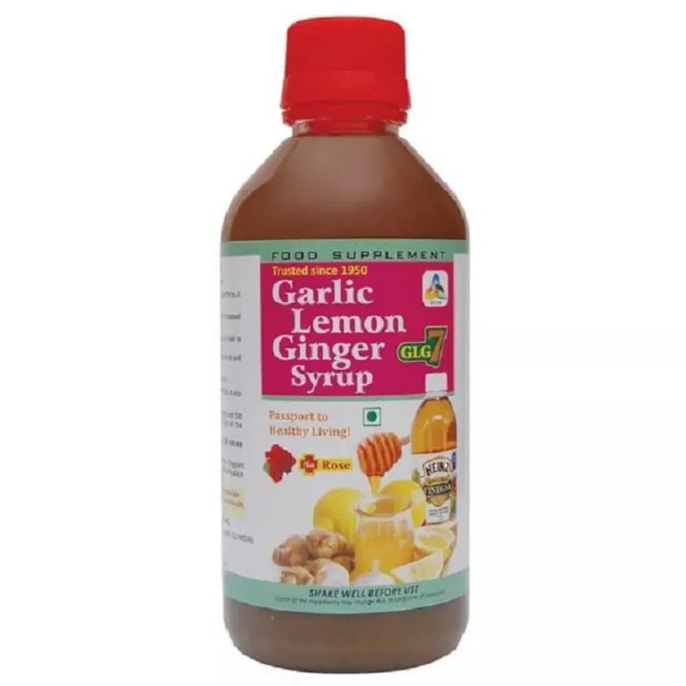 SKSB Garlic Lemon Ginger Syrup Rose Flavour 225 ml Main Image