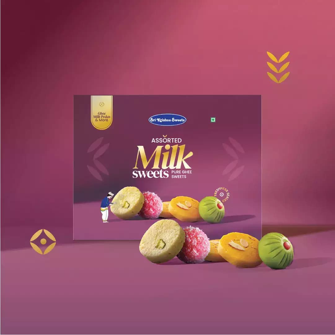 sri Krishn Sweets Assorted Milk Sweets -250g ,Main image