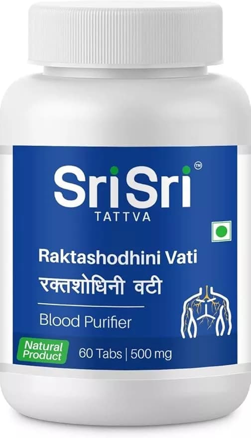 Sri Sri Tattva Raktashodhini Vati 60 Tablets bottle