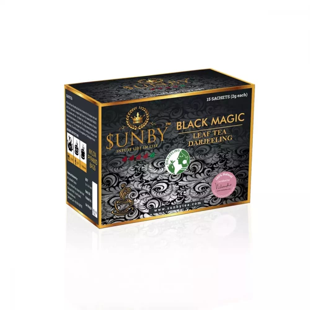 Sunby Black Magic Tea Pure Darjelling, 15 Sachet Main Image