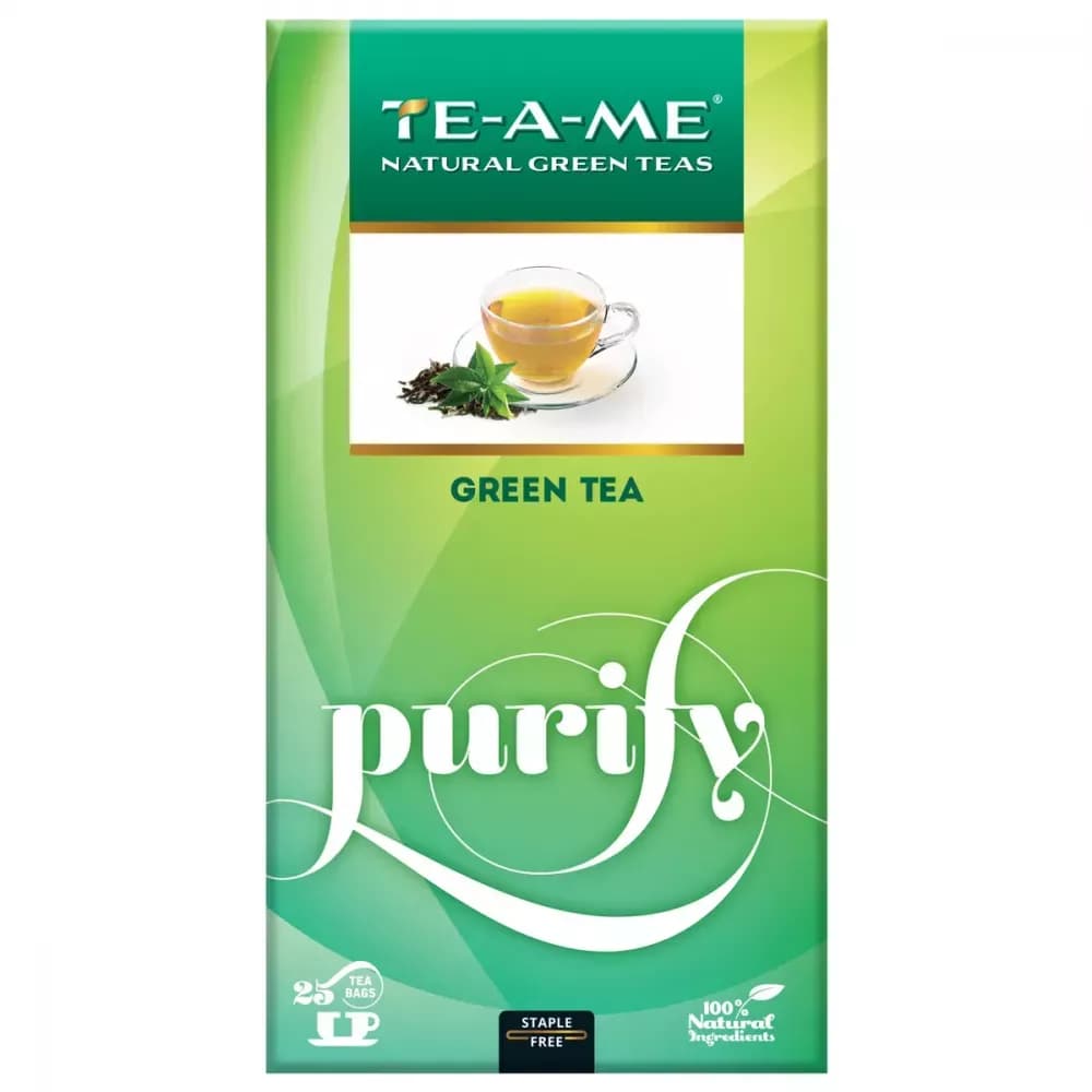 TE-A-ME Purify Natural Green Tea Bags 45 g Main Image