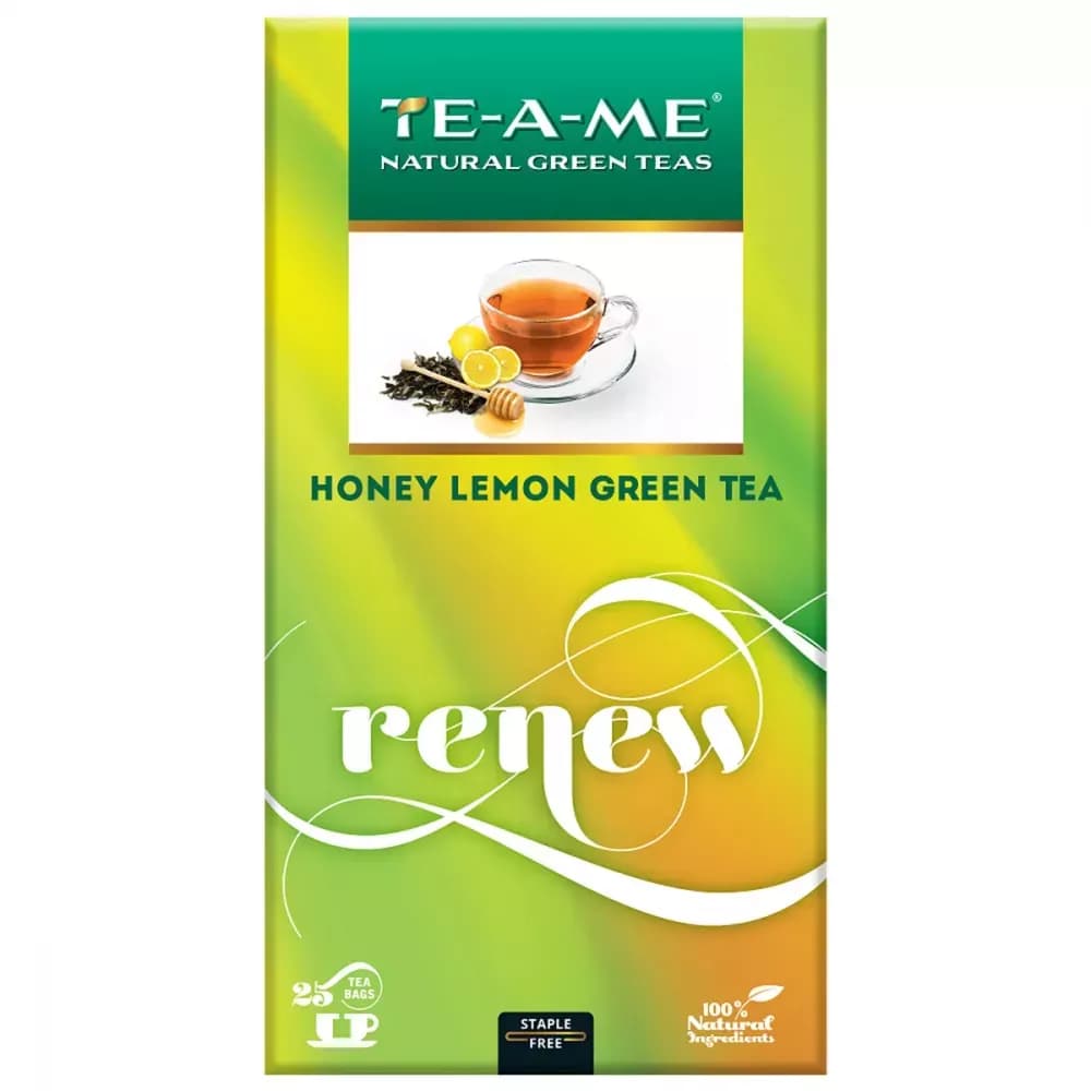 TE-A-ME Renew Honey Lemon Green Tea Bags 45 g Main Image