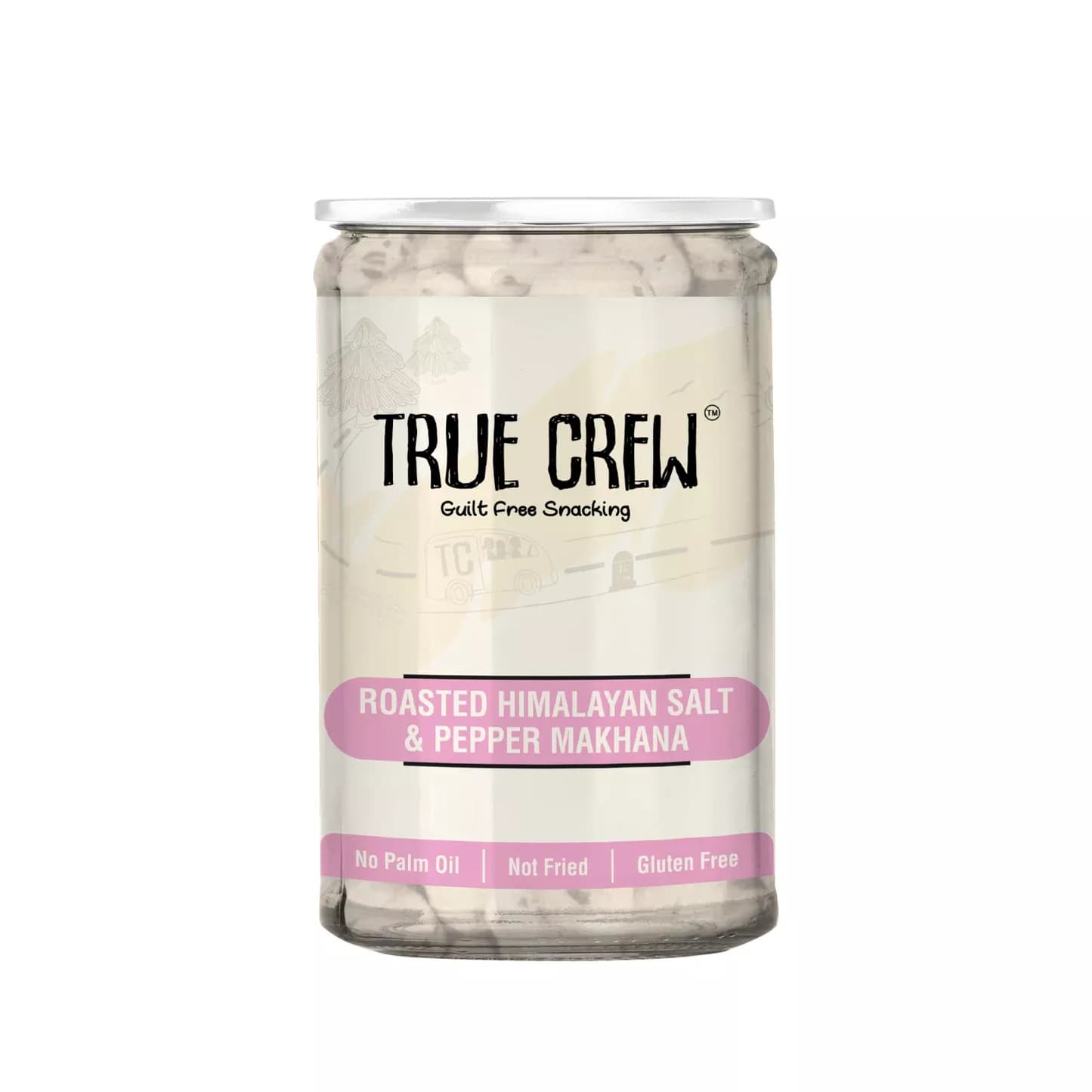 True Crew Roasted Makhana 70 g Himalayan Salt & Pepper Main Image