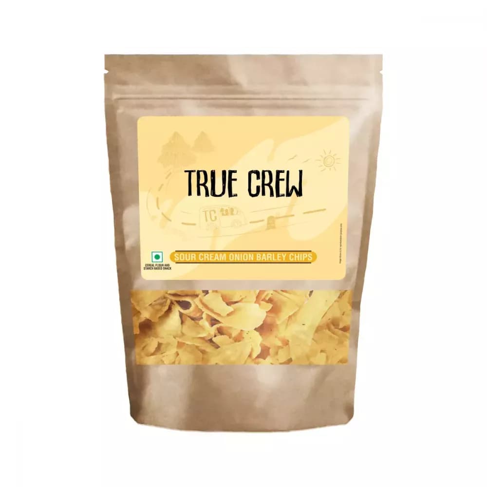 True Crew Sour Cream Onion Barley Chips 125 g Main Image